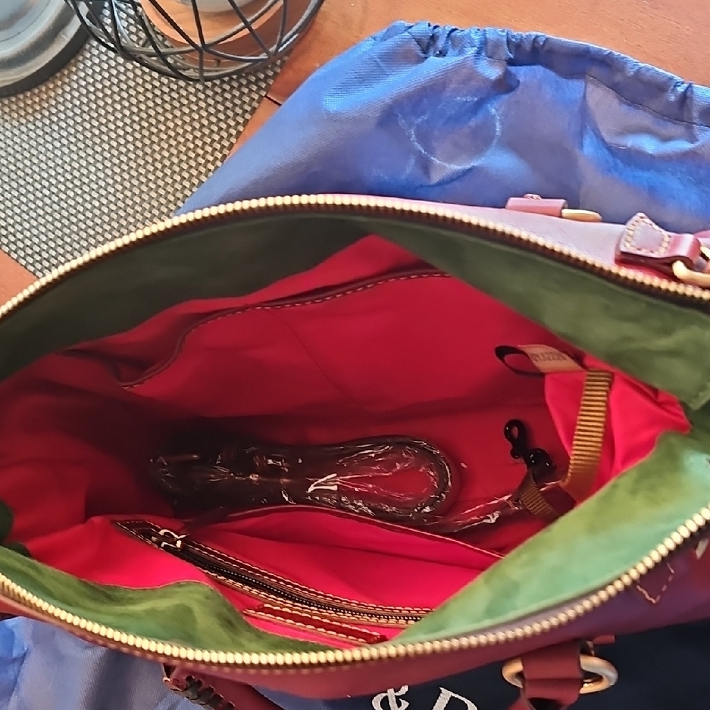 Dooney & Bourke Maroon Leather Satchel - Picture 10 of 17